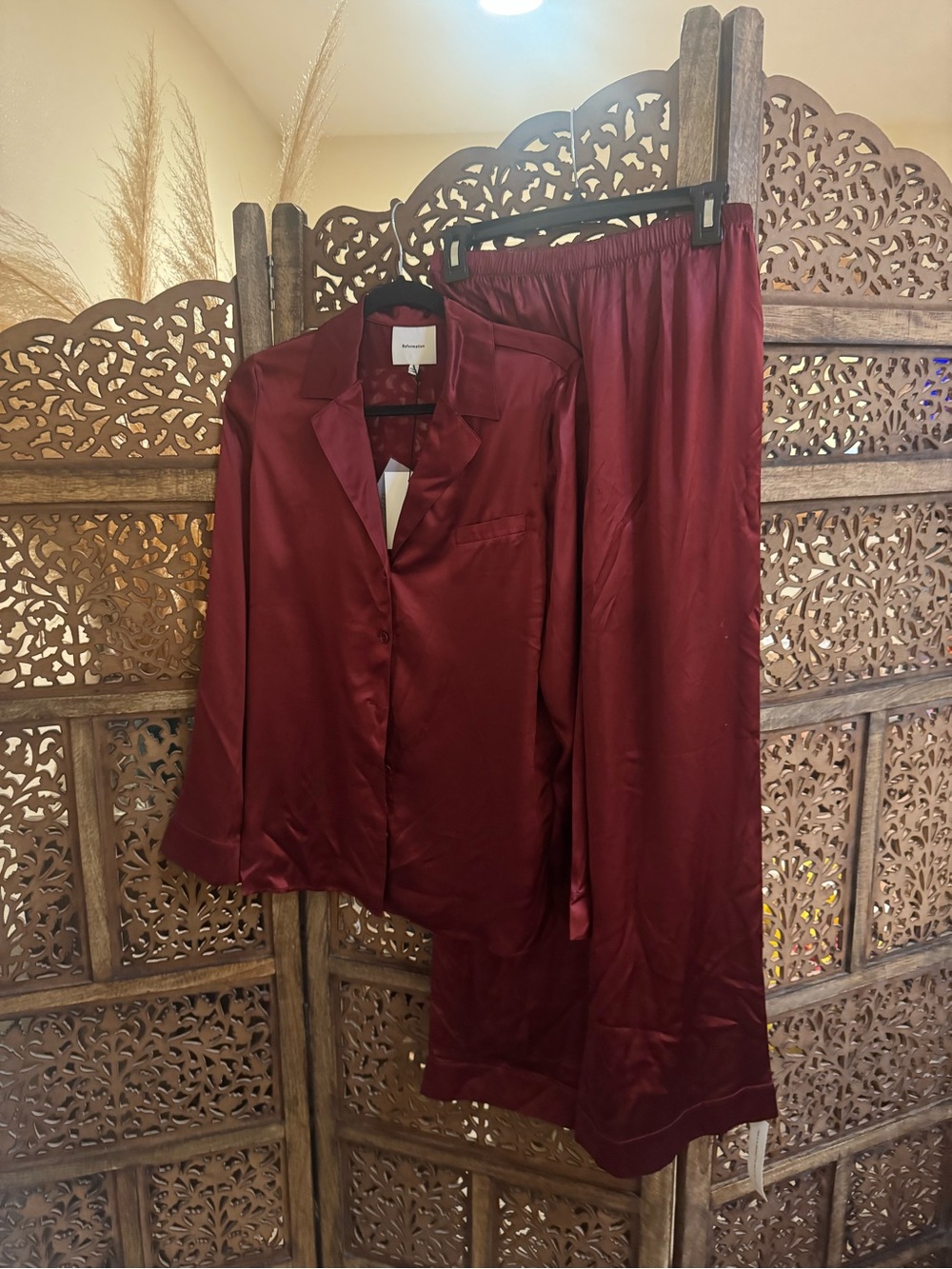 Reformation Ella 100% Silk Set NEW NWT - Picture 3 of 3